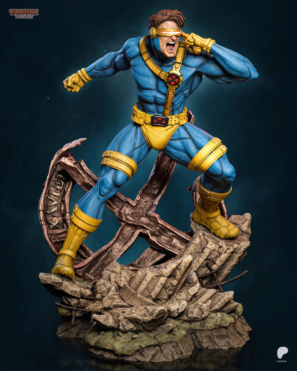 Cyclops Custom Resin Statue – High-Detail X-Men Collectible Figure