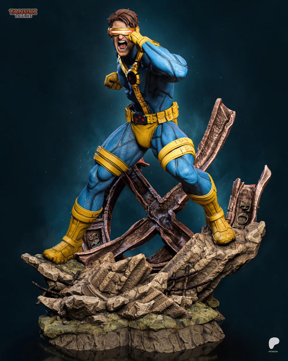 Cyclops Custom Resin Statue – High-Detail X-Men Collectible Figure