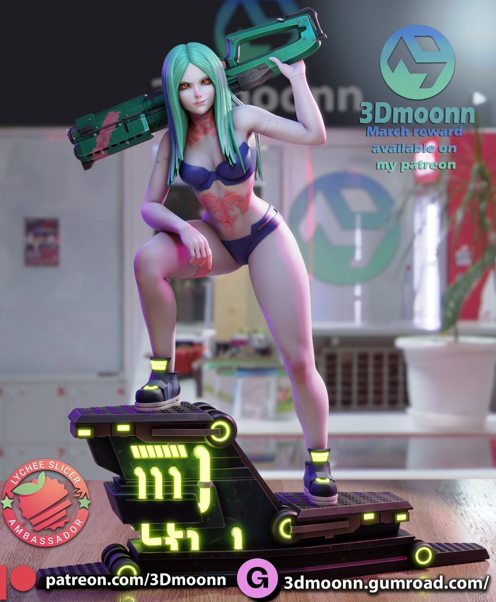 Rebecca Statue 1/6 Scale - Cyberpunk Edgerunners | Billy Bones Emporium