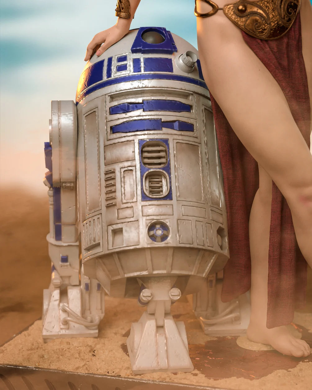 Star Wars - Princess Leia (Hutt Slayer) & Astromech Statue | 1/6 & 1/9 Scales | Raw, Primed & Painted Options