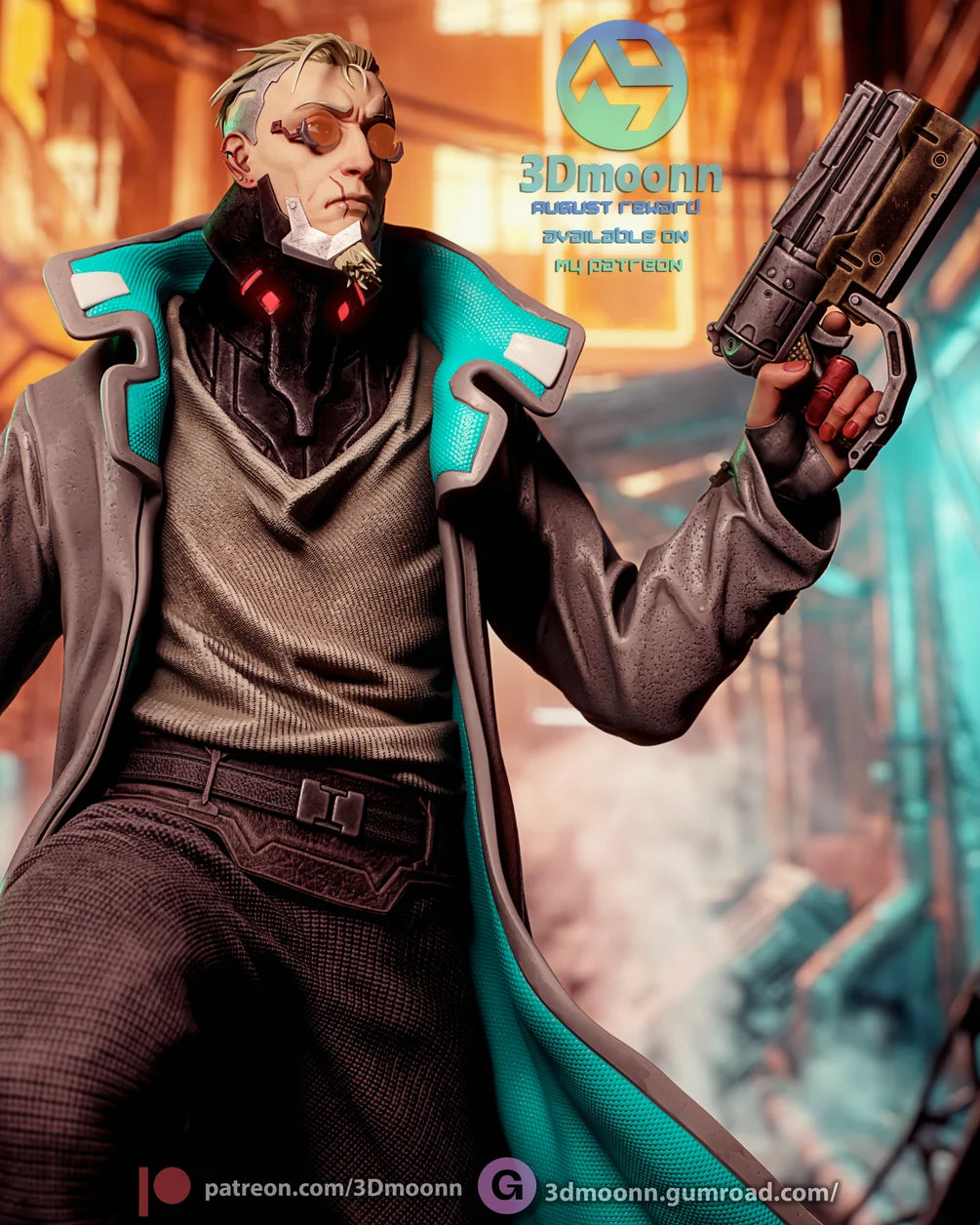 Weak Kingsly Statue 1/6 Scale - Cyberpunk Edgerunners | Billy Bones Emporium