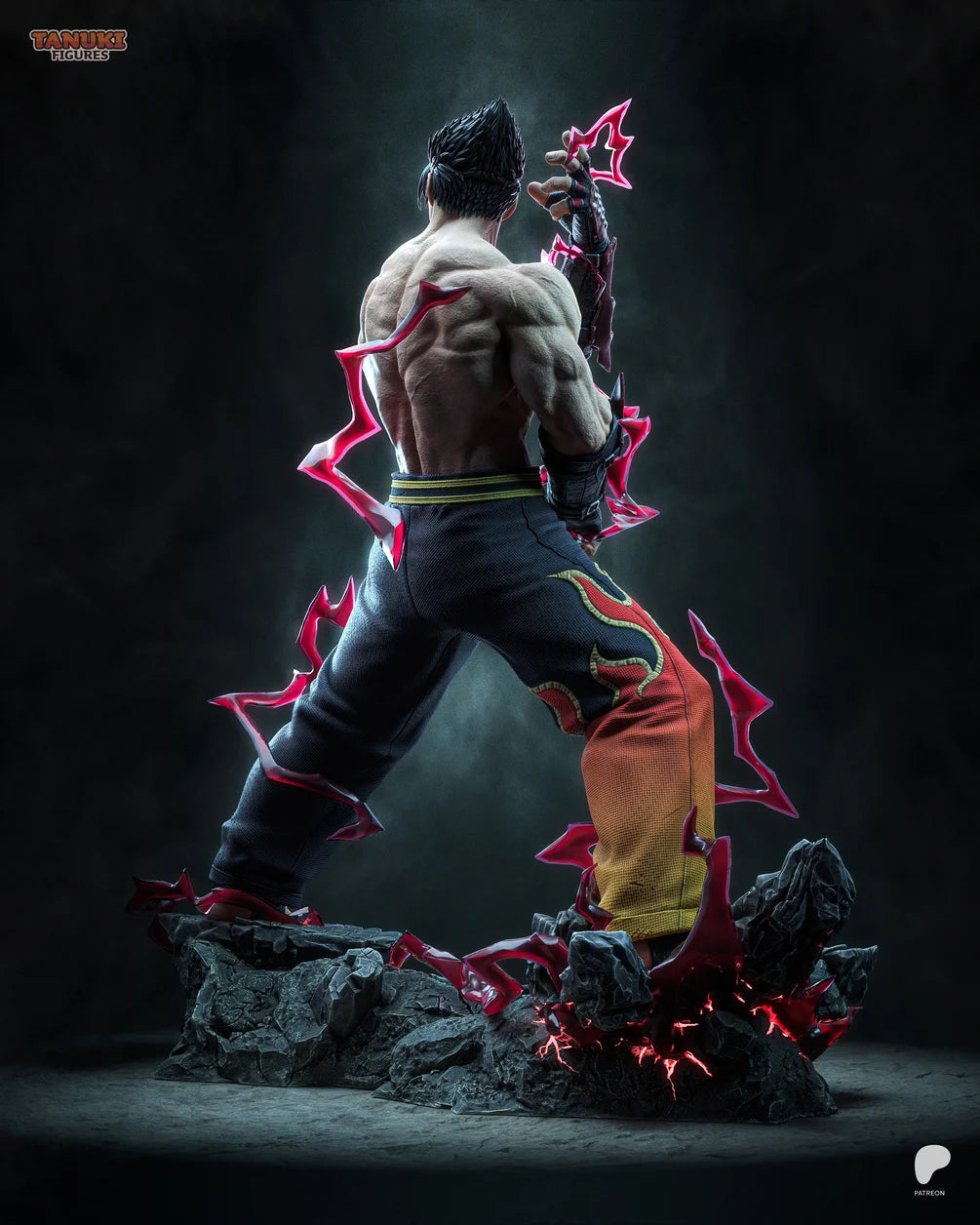 Jin Kazama Custom Resin Statue – High-Detail Fighting Game Collectible