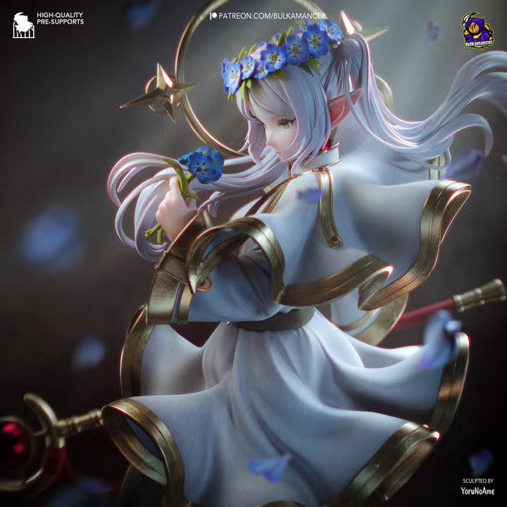 RetFrieren- Retracing the Past | Elven Mage Resin Statue / Garage Kit with Interchangeable Heads (Bulkamancer)