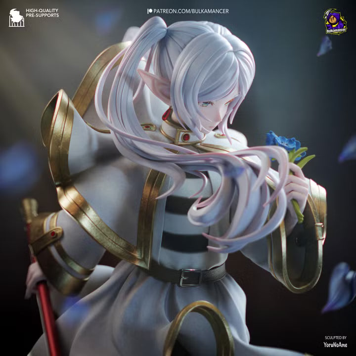RetFrieren- Retracing the Past | Elven Mage Resin Statue / Garage Kit with Interchangeable Heads (Bulkamancer)