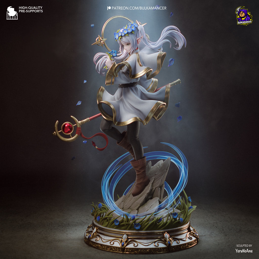 RetFrieren- Retracing the Past | Elven Mage Resin Statue / Garage Kit with Interchangeable Heads (Bulkamancer)
