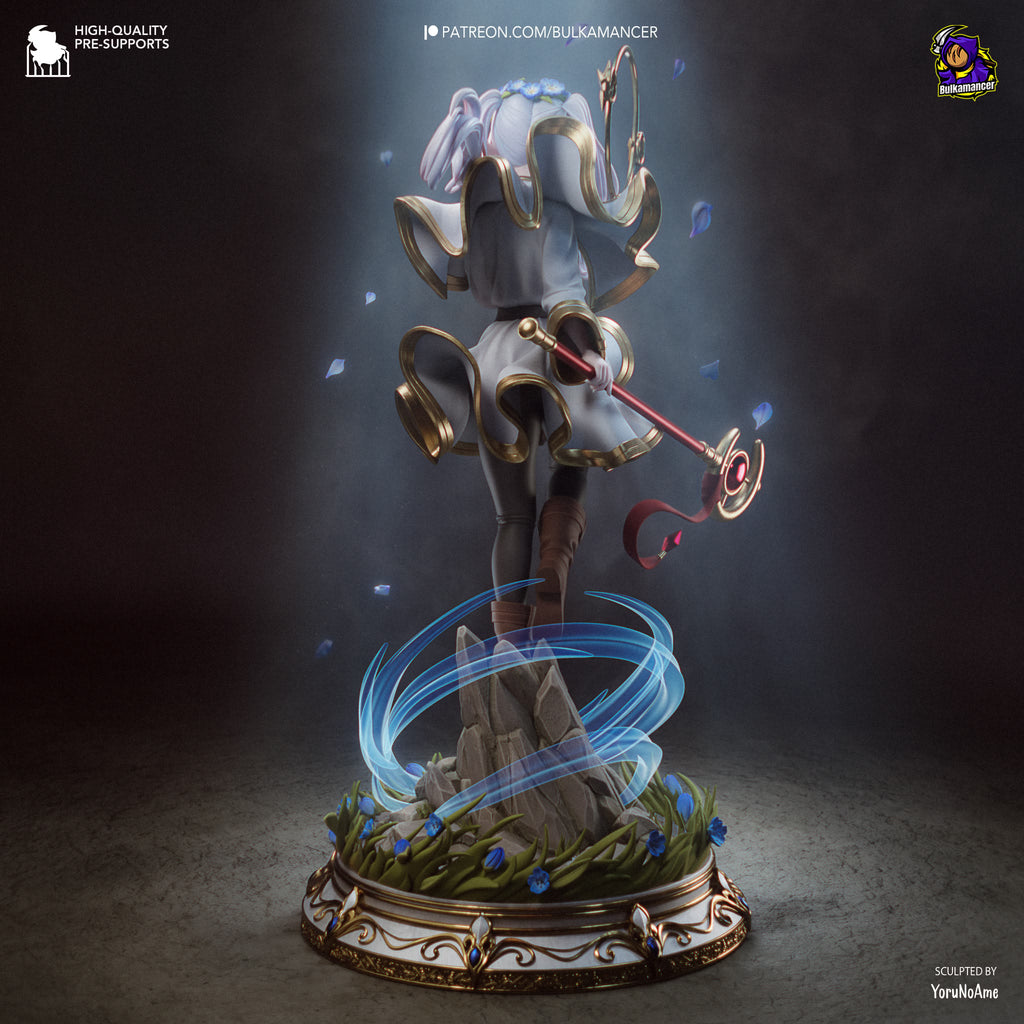 RetFrieren- Retracing the Past | Elven Mage Resin Statue / Garage Kit with Interchangeable Heads (Bulkamancer)