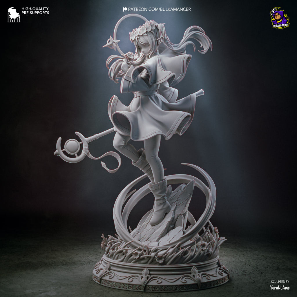 RetFrieren- Retracing the Past | Elven Mage Resin Statue / Garage Kit with Interchangeable Heads (Bulkamancer)