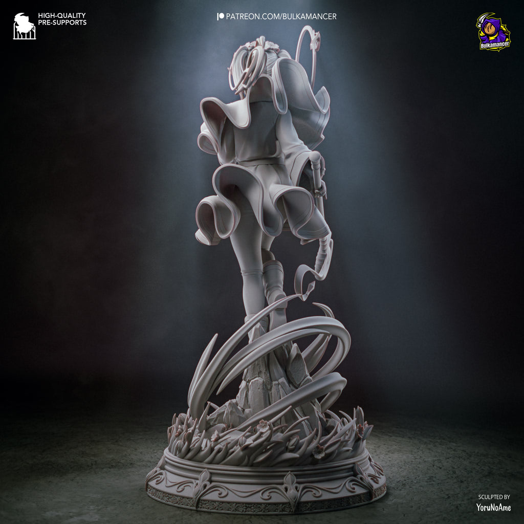 RetFrieren- Retracing the Past | Elven Mage Resin Statue / Garage Kit with Interchangeable Heads (Bulkamancer)