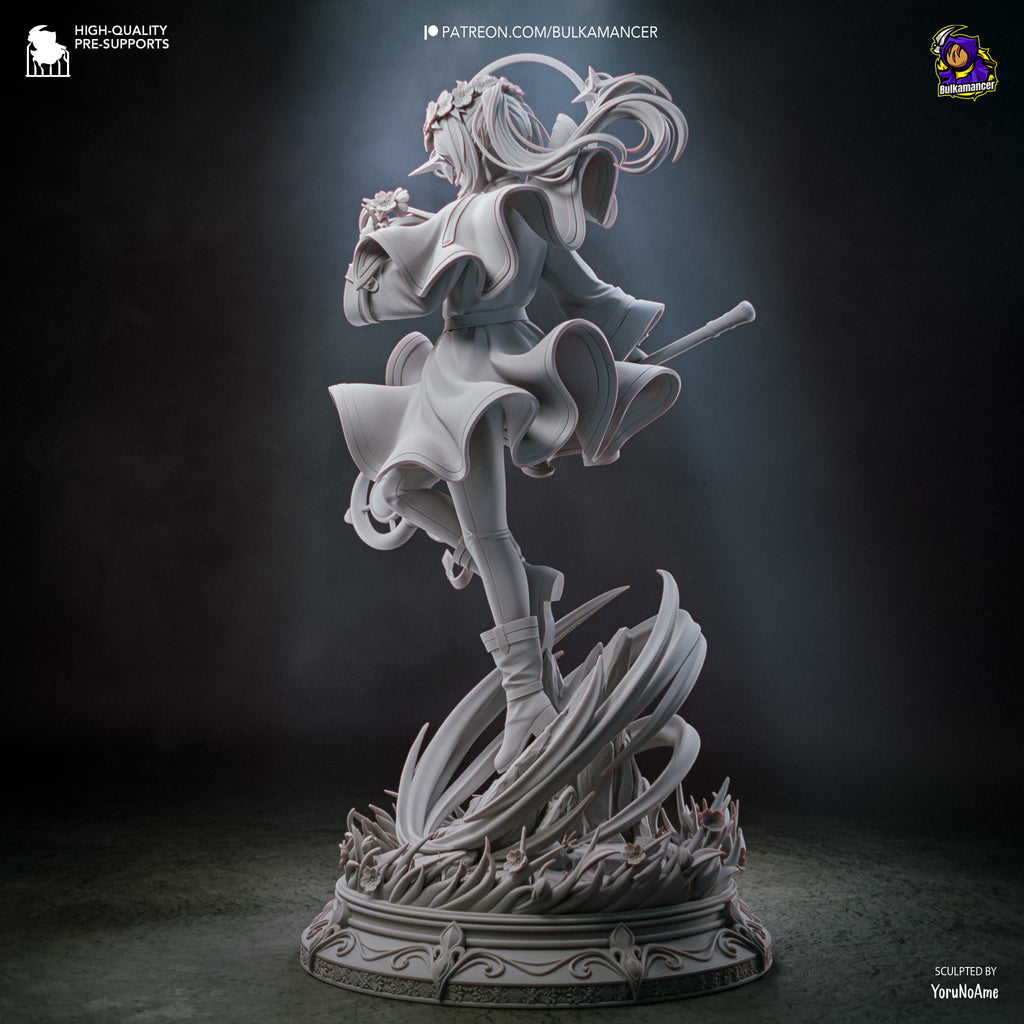 RetFrieren- Retracing the Past | Elven Mage Resin Statue / Garage Kit with Interchangeable Heads (Bulkamancer)