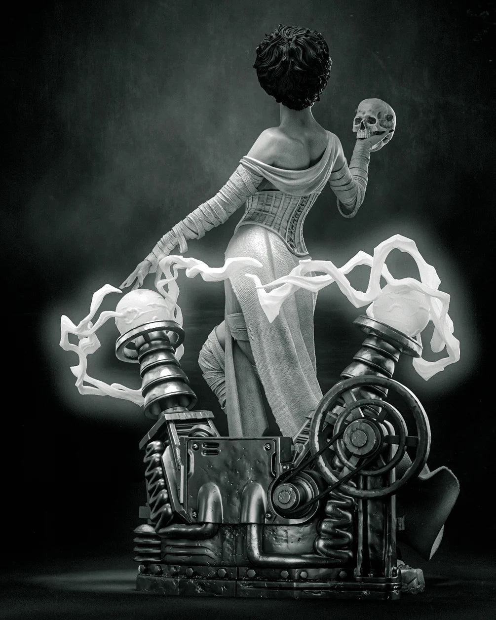 Bride of Frankenstein Statue by CA 3D | 3D Printed Resin Figurine – Billy Bones Emporium