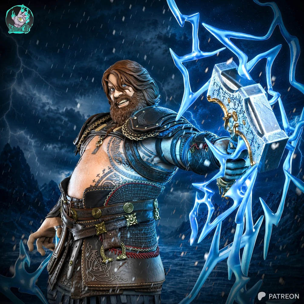 Thor God of War Ragnarok Statue XL - Billy Bones Emporium