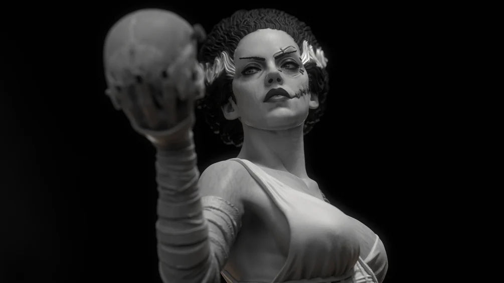 Bride of Frankenstein Statue by CA 3D | 3D Printed Resin Figurine – Billy Bones Emporium