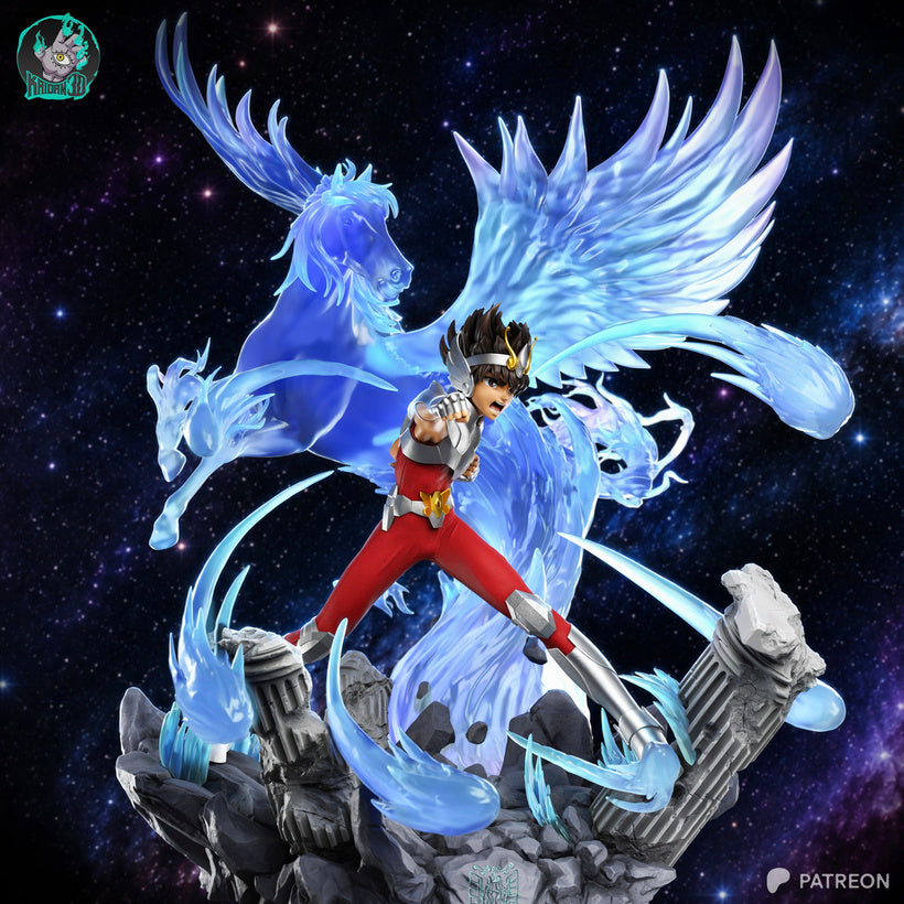 Pegasus Seiya - Saint Seiya | High-Precision 3D Printed Resin Collector's Statue