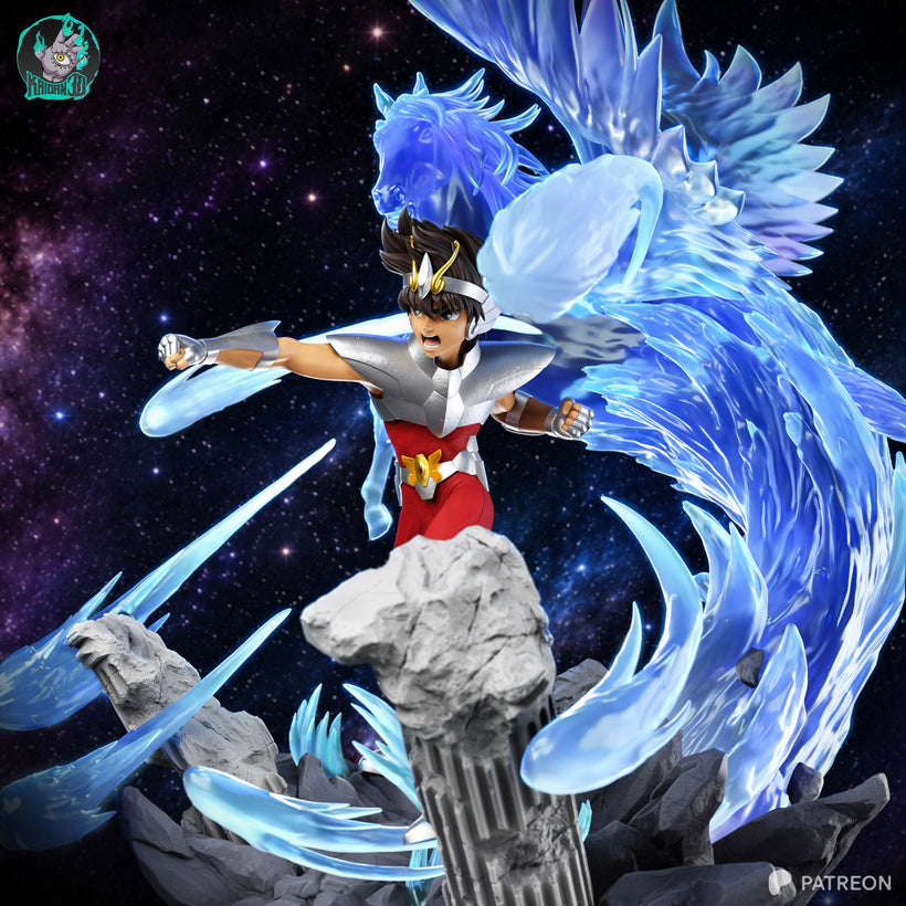 Pegasus Seiya - Saint Seiya | High-Precision 3D Printed Resin Collector's Statue