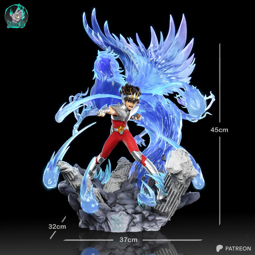 Pegasus Seiya - Saint Seiya | High-Precision 3D Printed Resin Collector's Statue