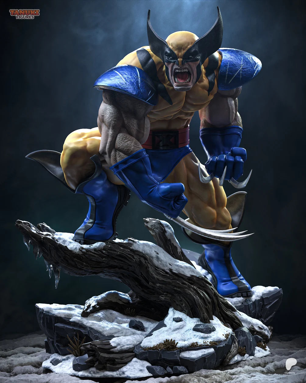 Wolverine (Classic Suit) Custom Resin Statue – High-Detail Marvel Collectible