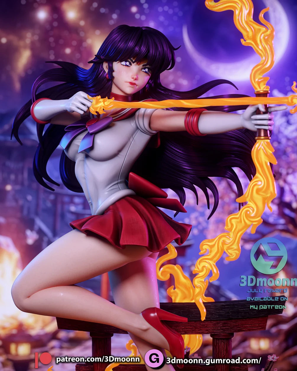 Sailor Mars Statue 1/6 Scale - Sailor Moon | Billy Bones Emporium