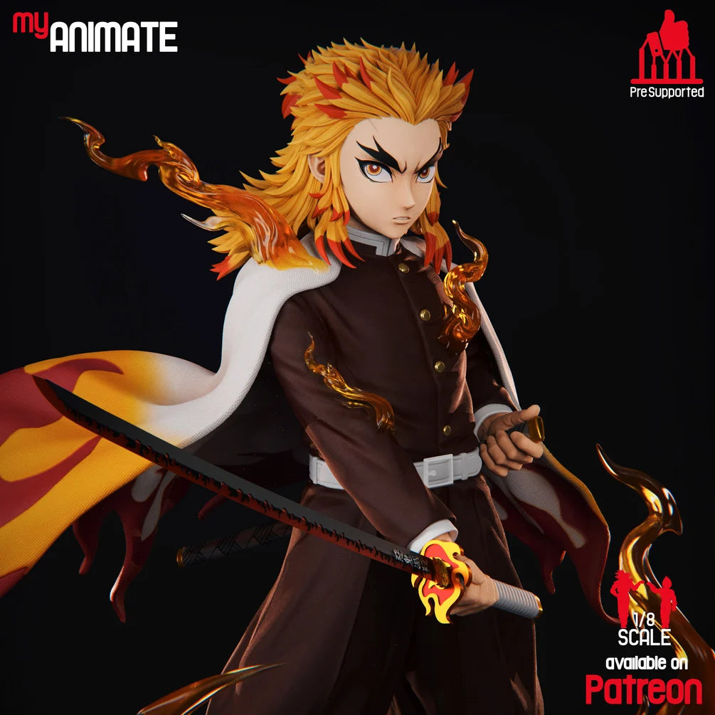 Kyojuro Rengoku 1/8 Scale Collectible Statue / Miniature – My Animate