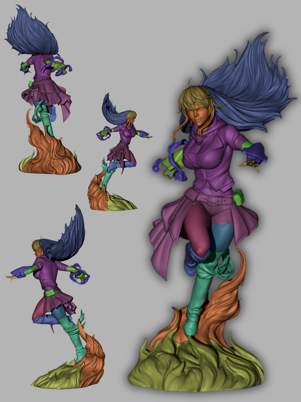 Yang Xiao Long Statue by CA 3D | 3D Printed Resin Figurine – Billy Bones Emporium