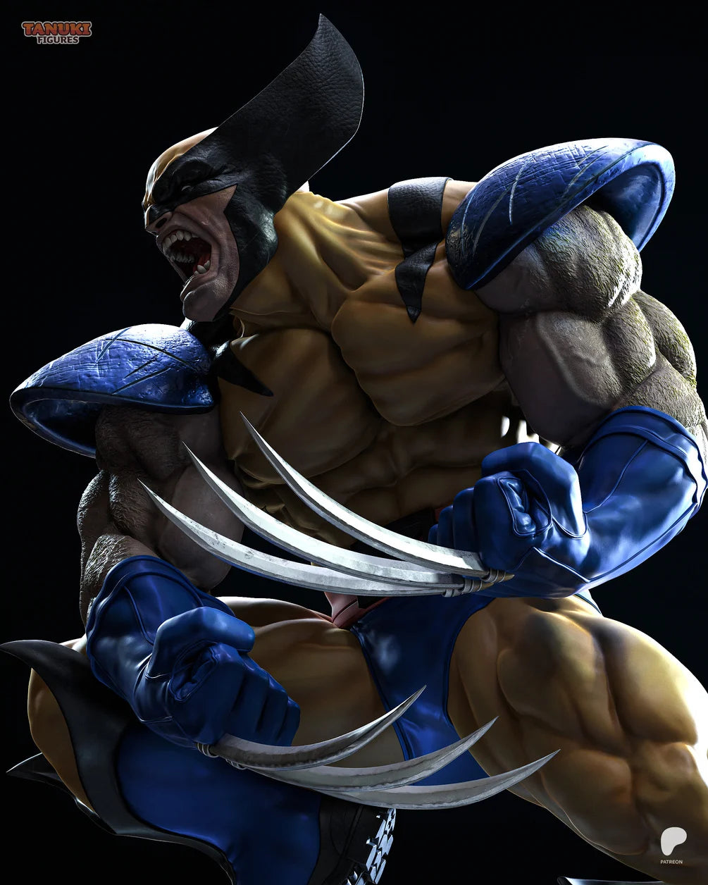 Wolverine (Classic Suit) Custom Resin Statue – High-Detail Marvel Collectible