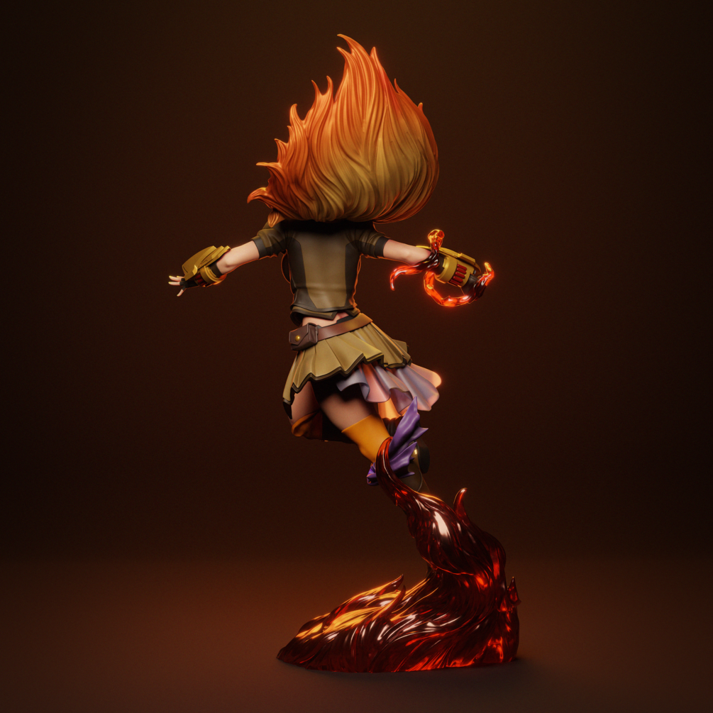 Yang Xiao Long Statue by CA 3D | 3D Printed Resin Figurine – Billy Bones Emporium