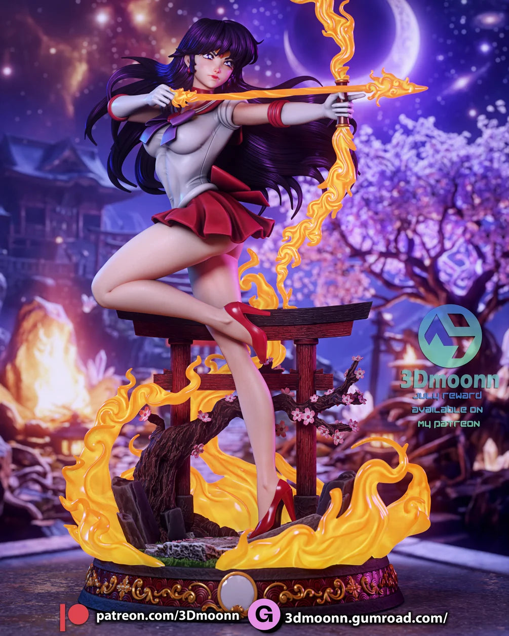 Sailor Mars Statue 1/6 Scale - Sailor Moon | Billy Bones Emporium