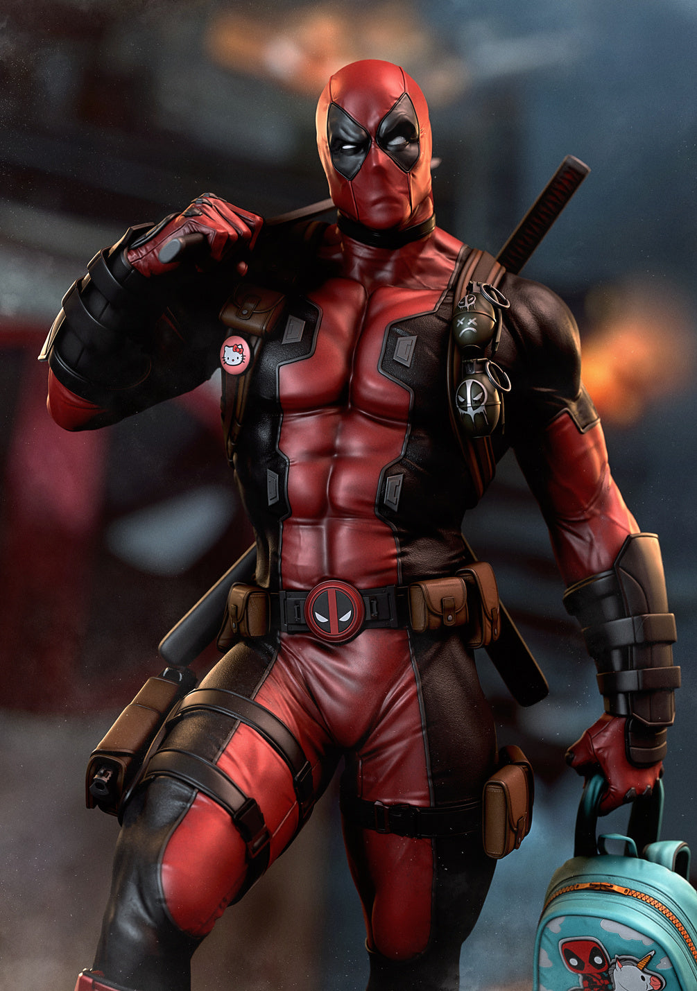 Deadpool Statue by CA 3D | 3D Printed Resin Figurine – Billy Bones Emporium