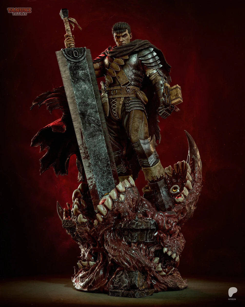 Guts "The Black Swordsman" Custom Resin Statue – High-Detail Collectible Figure
