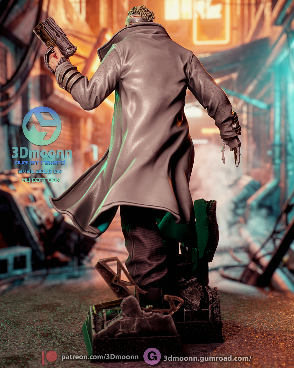 Weak Kingsly Statue 1/6 Scale - Cyberpunk Edgerunners | Billy Bones Emporium