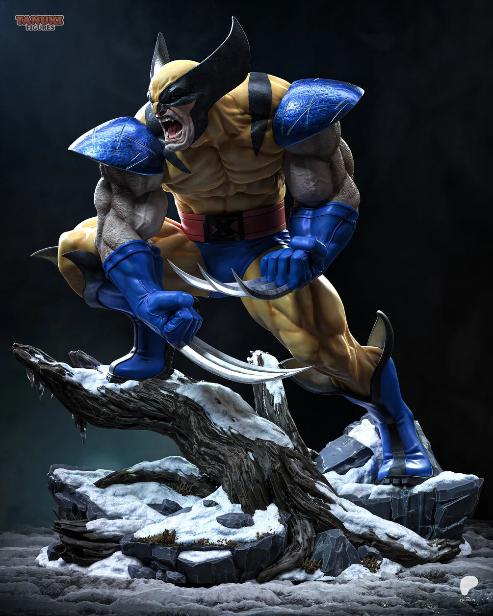 Wolverine (Classic Suit) Custom Resin Statue – High-Detail Marvel Collectible