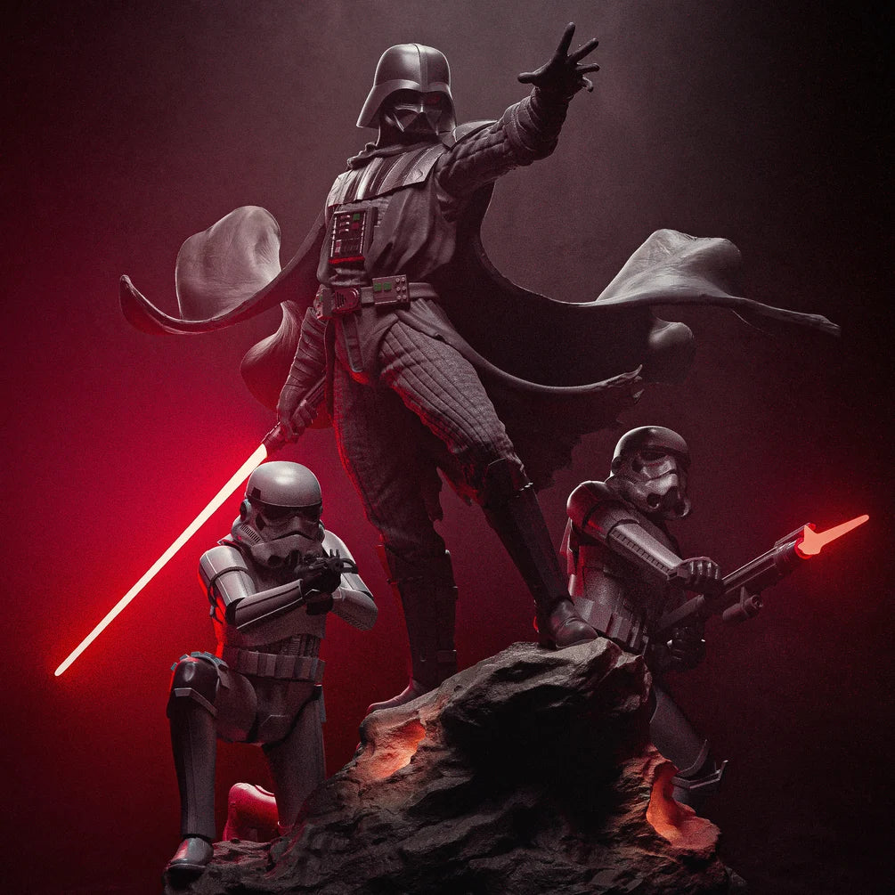 Star Wars - Darth Vader & Stormtroopers Command Diorama | Multiple Scales & Finishes