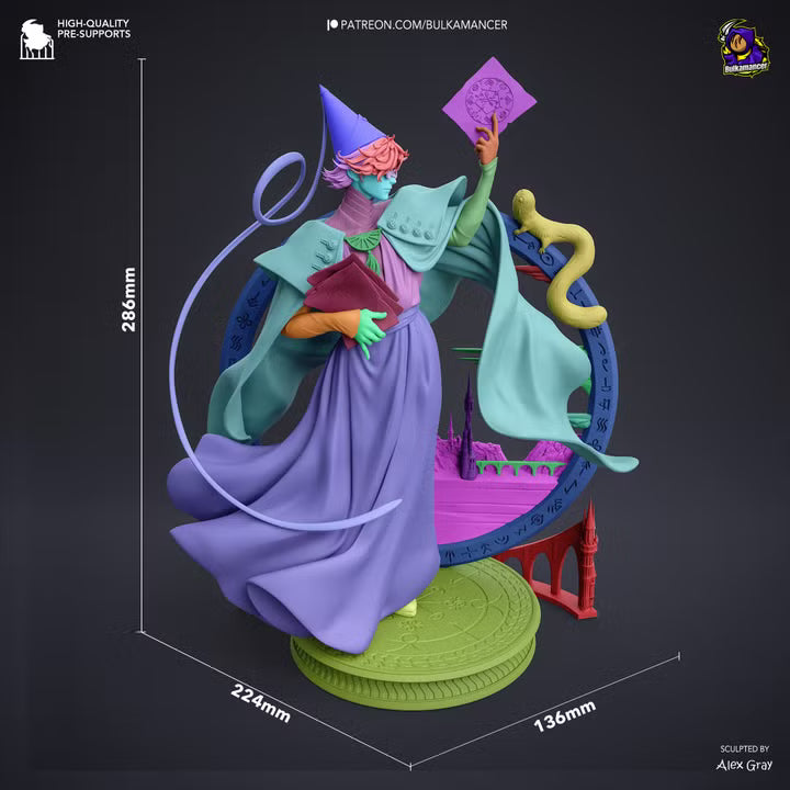 Witch Mentor | Wizard Resin Statue / Garage Kit (Bulkamancer)