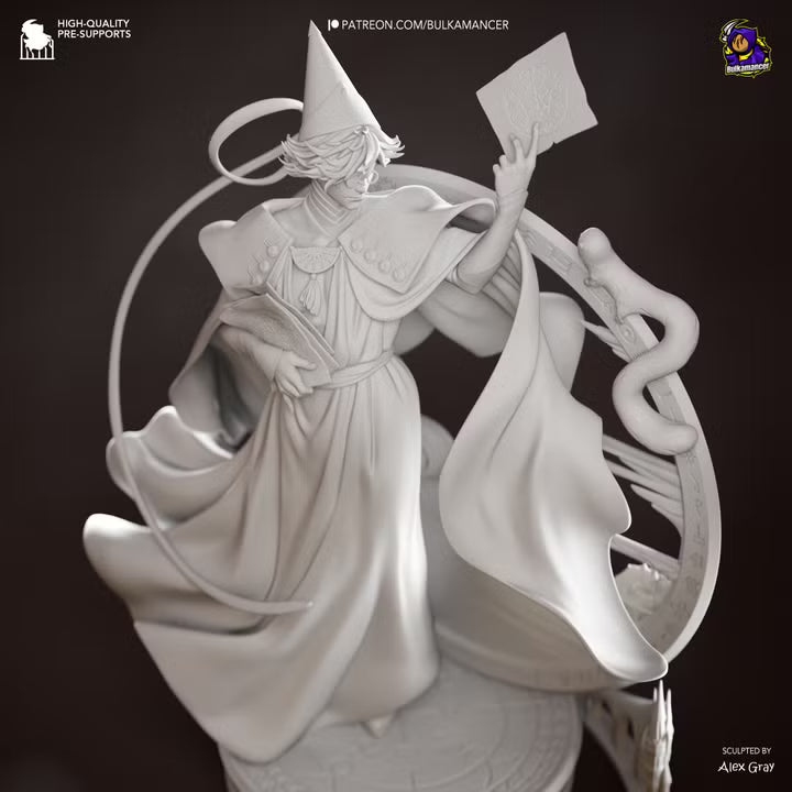Witch Mentor | Wizard Resin Statue / Garage Kit (Bulkamancer)