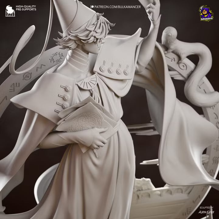 Witch Mentor | Wizard Resin Statue / Garage Kit (Bulkamancer)