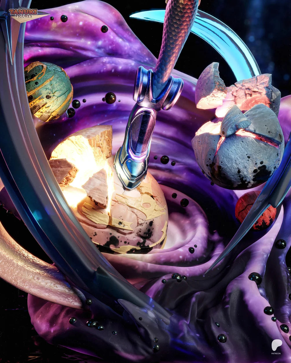 Galacta Custom Resin Statue – High-Detail Cosmic Collectible Figure