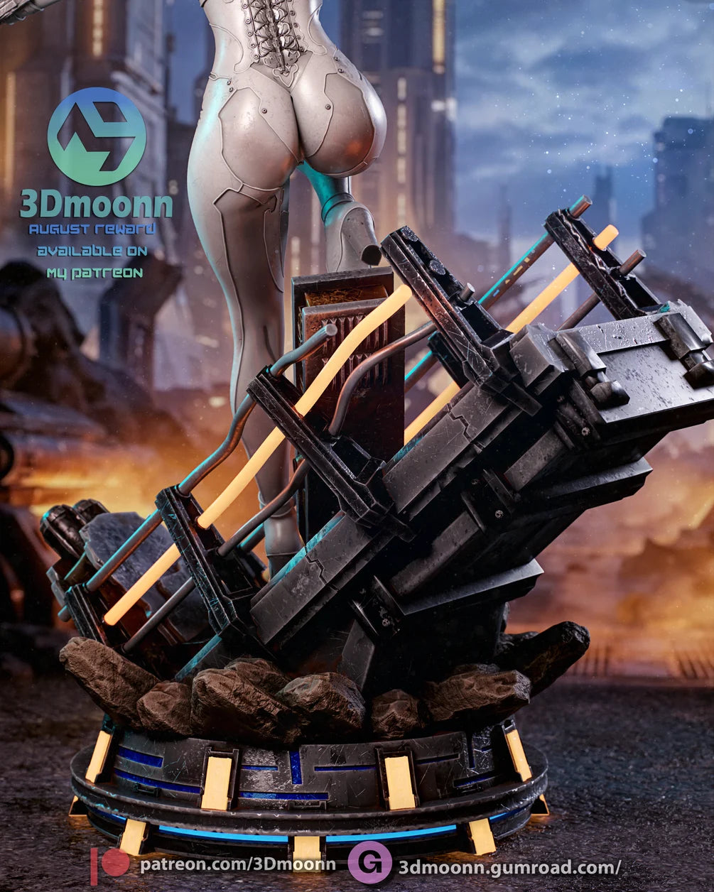 Evie Statue 1/6 Scale - Stellar Blade Blood Rain | Billy Bones Emporium