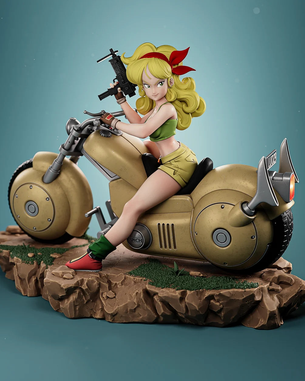 Launch (Blue & Blonde Hair Swaps) – Premium Resin Statue / Garage Kit (1/9 & 1/6 Scale) | CA 3D
