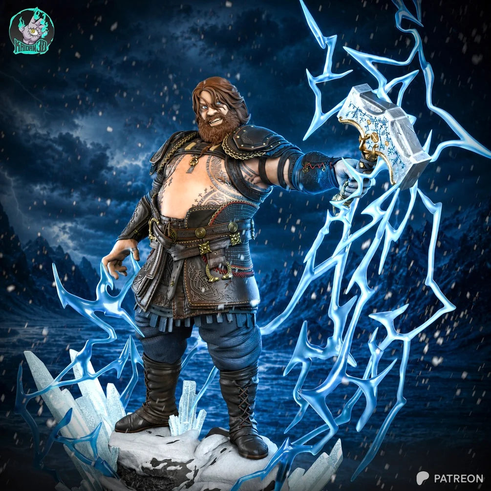 Thor God of War Ragnarok Statue XL - Billy Bones Emporium