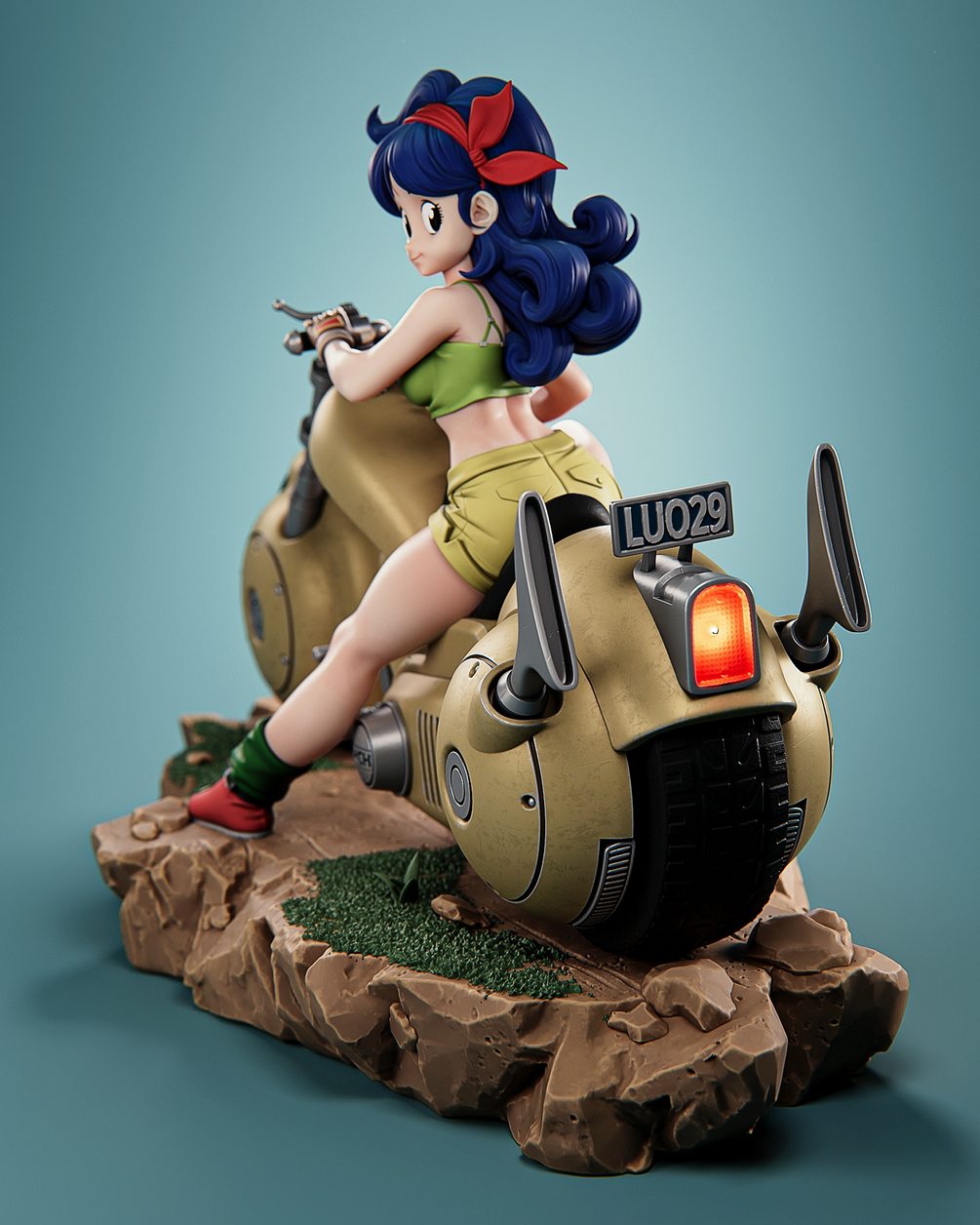 Launch (Blue & Blonde Hair Swaps) – Premium Resin Statue / Garage Kit (1/9 & 1/6 Scale) | CA 3D