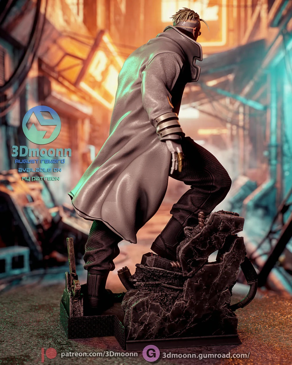 Weak Kingsly Statue 1/6 Scale - Cyberpunk Edgerunners | Billy Bones Emporium
