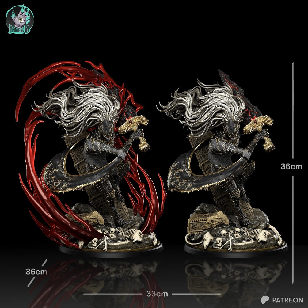 Dark Fantasy Wolf Knight Statue - Collectible Figurine | Billy Bones Emporium