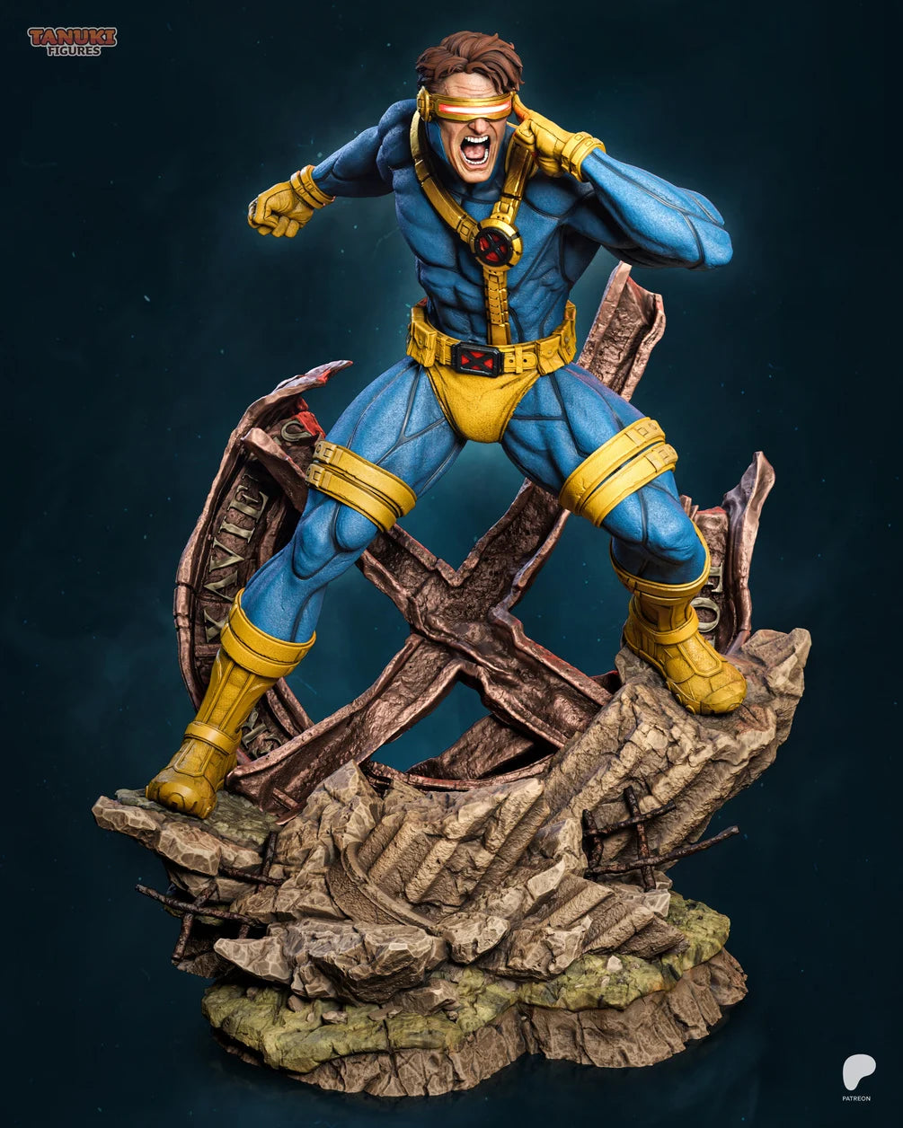 Cyclops Custom Resin Statue – High-Detail X-Men Collectible Figure