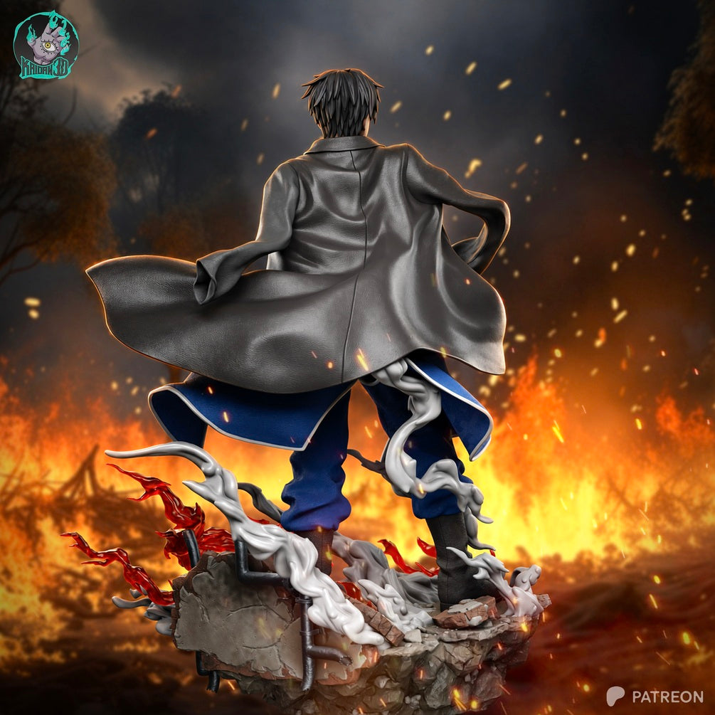 Roy Mustang Flame Alchemist Statue - Fullmetal Alchemist | Billy Bones Emporium