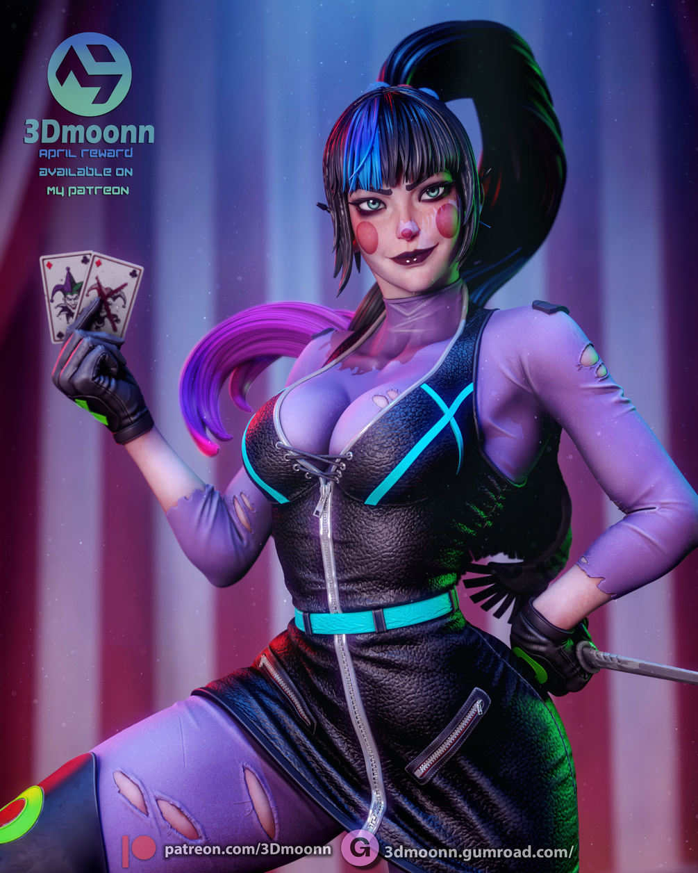 Punchline Statue 1/6 Scale - DC Comics | Billy Bones Emporium
