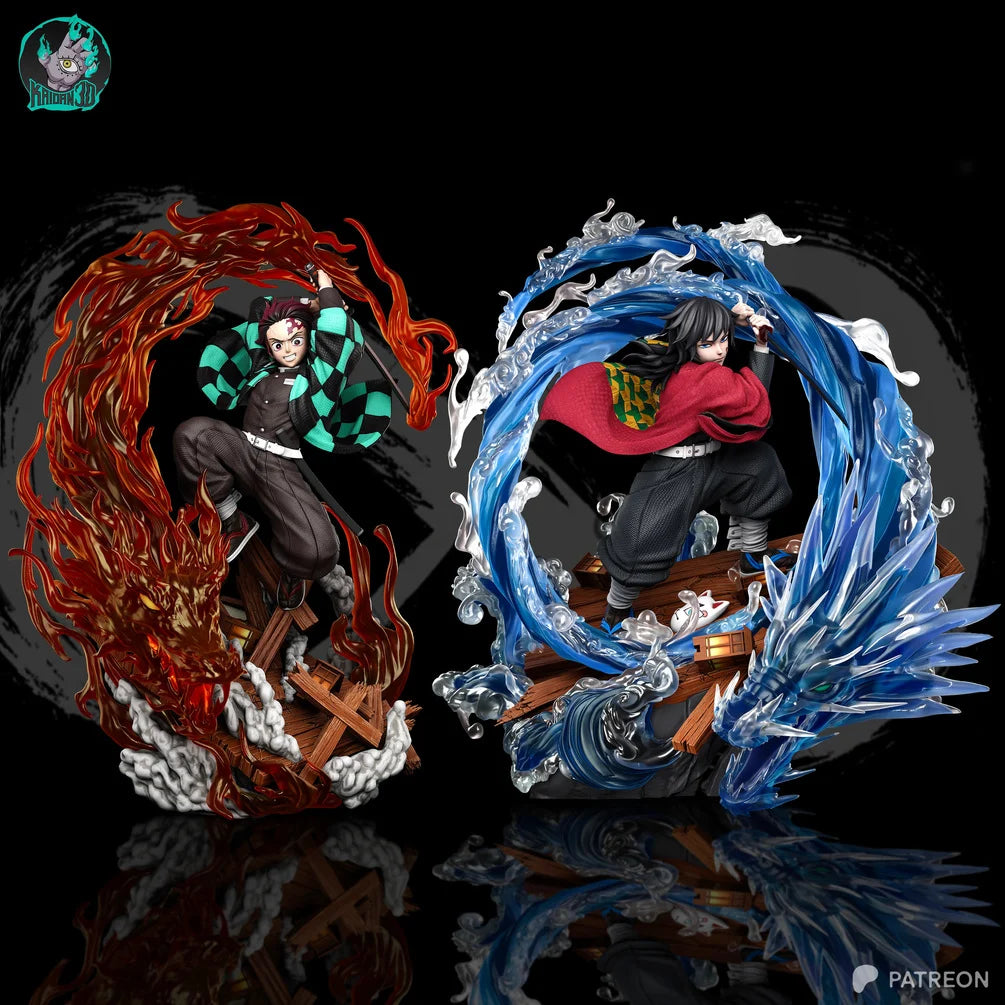 Giyu Tomioka Water Dragon Diorama Statue - Demon Slayer | Billy Bones Emporium
