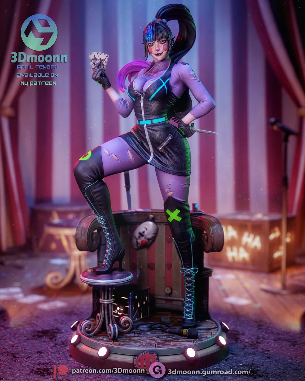 Punchline Statue 1/6 Scale - DC Comics | Billy Bones Emporium