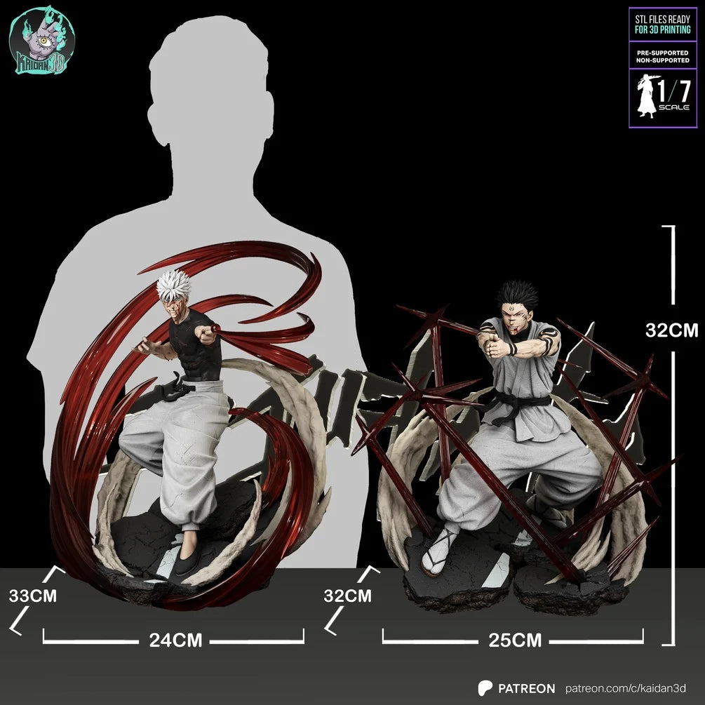 Satoru Gojo Red and Blue Diorama Statue - Jujutsu Kaisen | Billy Bones Emporium
